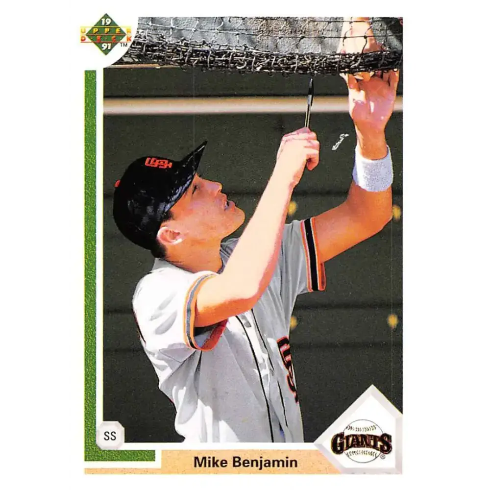 1991 Upper Deck #651 Mike Benjamin EX Excellent San Francisco Giants Baseball Card - Baseball Card Single