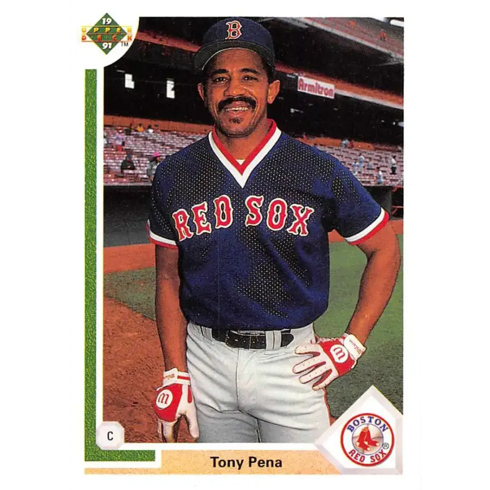 1991 Upper Deck #652 Tony Pena EX Excellent Boston Red Sox Baseball Card - Baseball Card Single