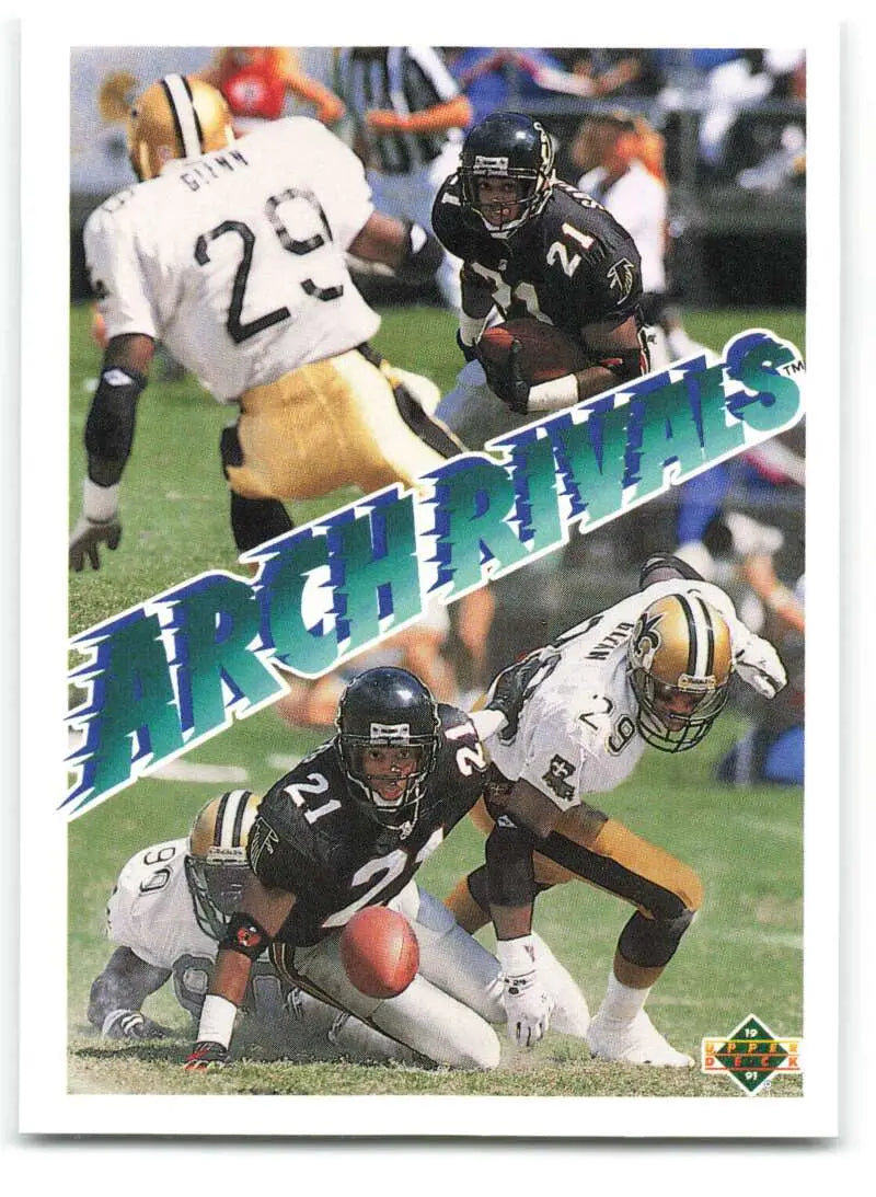 1991 Upper Deck #654 Deion Sanders/Vencie Glenn NM-MT Atlanta Falcons/New Orleans Saints Football Card - Football Card