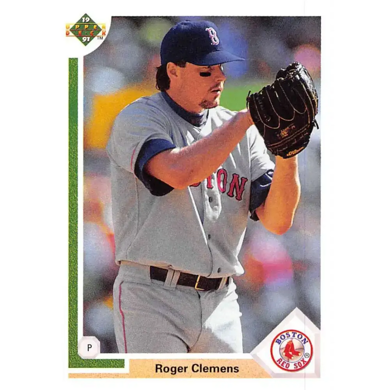 1991 Upper Deck #655 Roger Clemens EX Excellent Boston Red Sox Baseball Card - Baseball Card Single