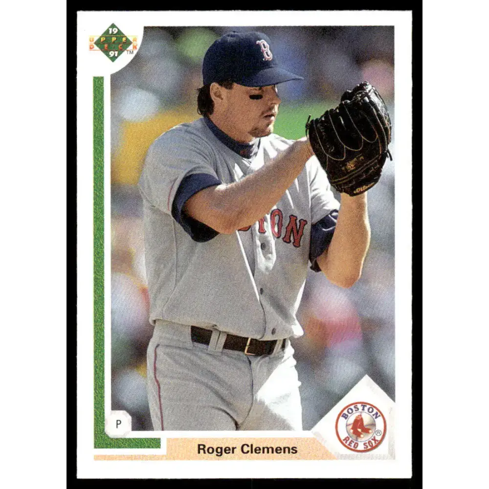 1991 Upper Deck #655 Roger Clemens EX/NM Boston Red Sox Baseball Card - Baseball Card Single