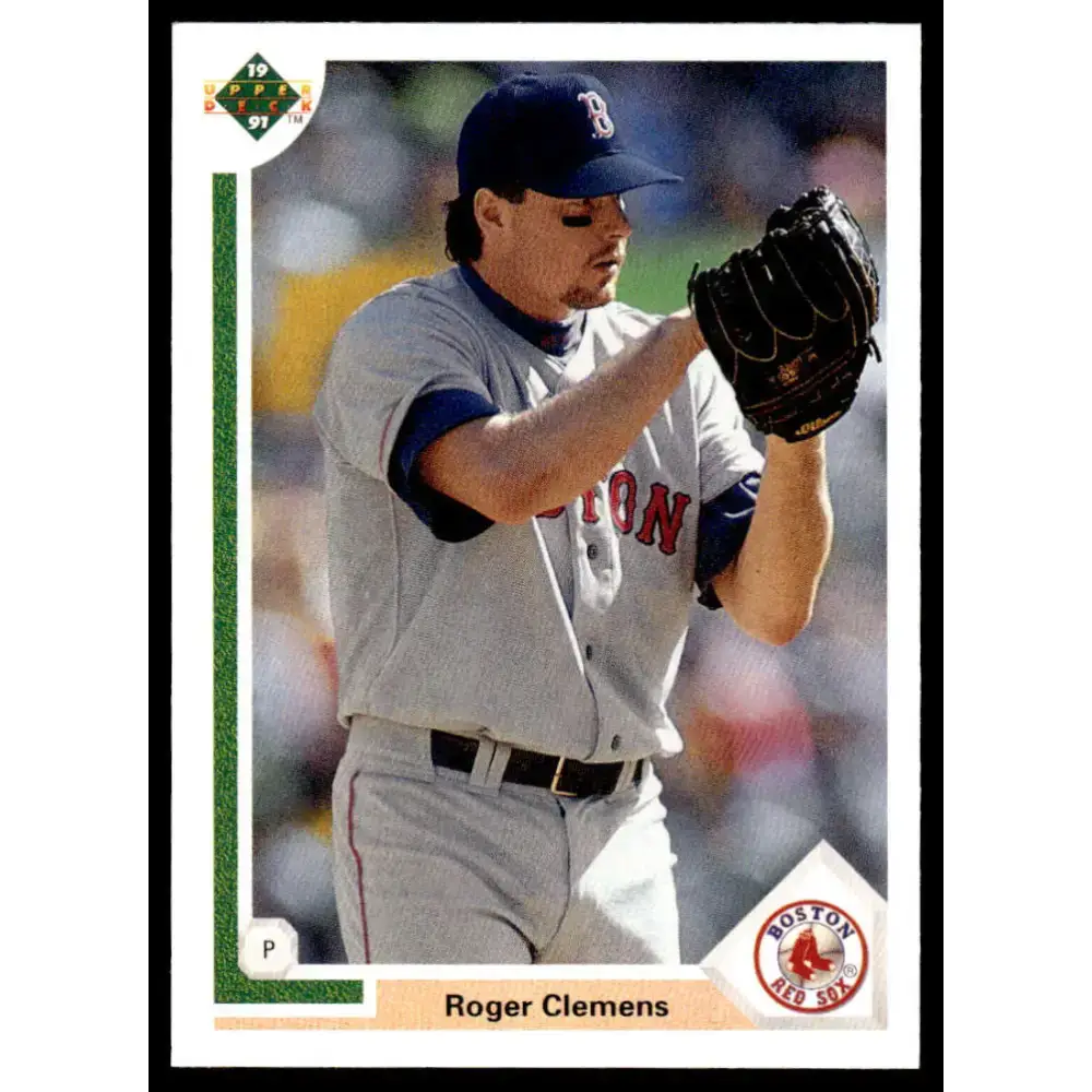 1991 Upper Deck #655 Roger Clemens EX/NM Boston Red Sox Baseball Card - Baseball Card Single