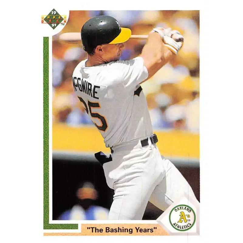 1991 Upper Deck #656 Mark McGwire EX Excellent Oakland Athletics Baseball Card - Baseball Card Single