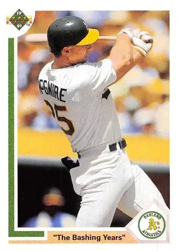 1991 Upper Deck #656 Mark McGwire NM Near Mint Athletics AS - Baseball Card Single