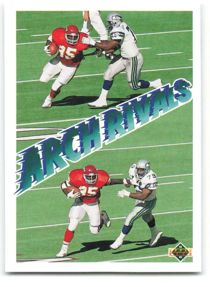 1991 Upper Deck #658 Christian Okoye/Jacob Green NM-MT Kansas City Chiefs/Seattle Seahawks Football Card - Football