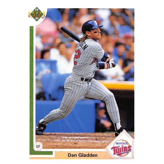 1991 Upper Deck #659 Dan Gladden EX Excellent Minnesota Twins Baseball Card