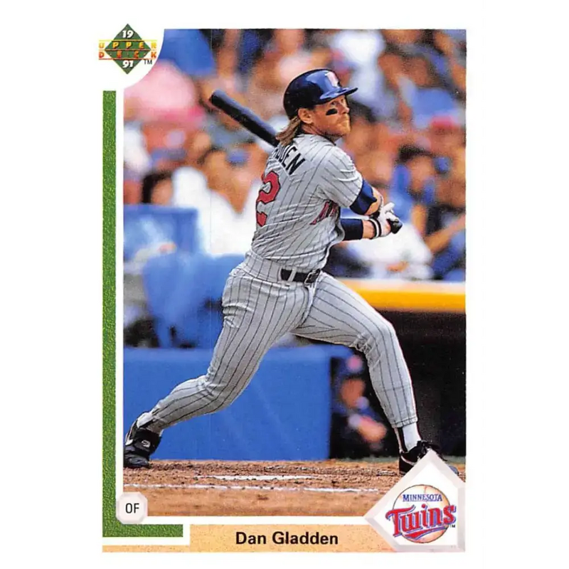 1991 Upper Deck #659 Dan Gladden EX Excellent Minnesota Twins Baseball Card - Baseball Card Single
