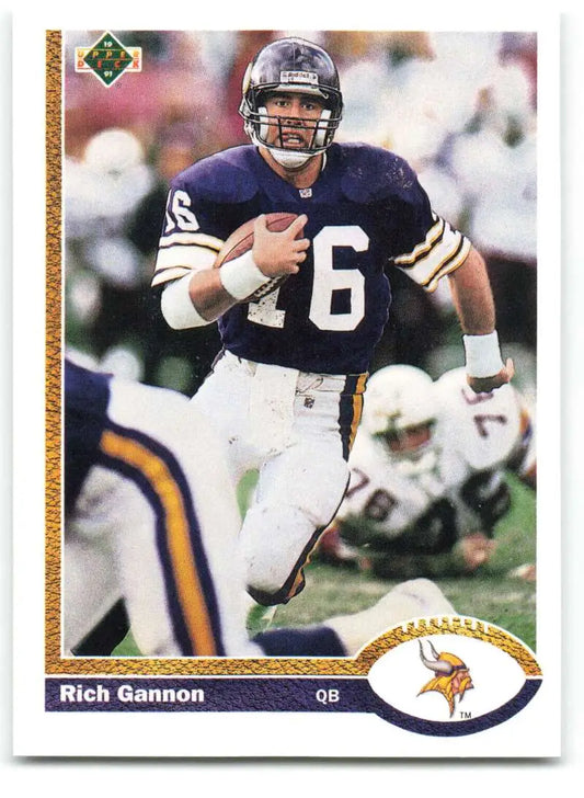 1991 Upper Deck #659 Rich Gannon NM-MT Minnesota Vikings Football Card - Football Card Single