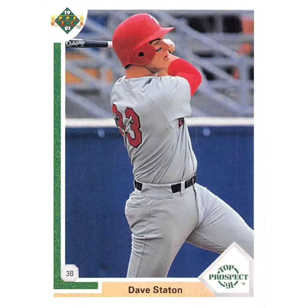 1991 Upper Deck #66 Dave Staton EX Excellent RC Rookie San Diego Padres Baseball Card