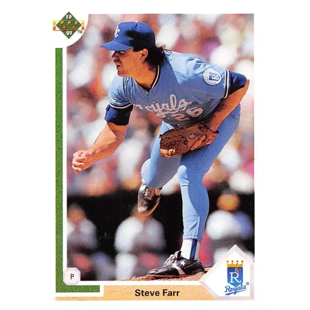 1991 Upper Deck #660 Steve Farr EX Excellent Kansas City Royals Baseball Card - Baseball Card Single
