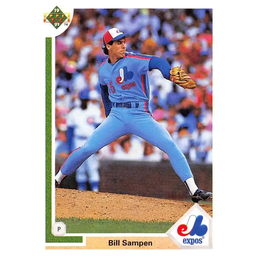 1991 Upper Deck #661 Bill Sampen EX Excellent Montreal Expos Baseball Card - Baseball Card Single