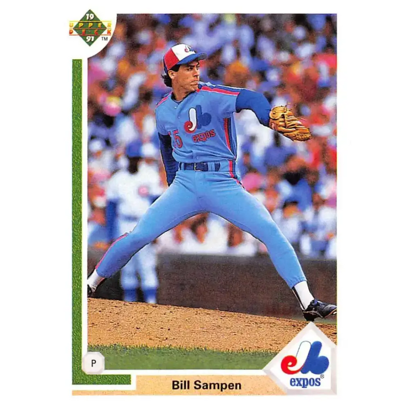 1991 Upper Deck #661 Bill Sampen EX Excellent Montreal Expos Baseball Card - Baseball Card Single