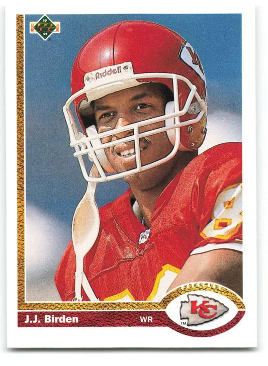 1991 Upper Deck #661 J.J. Birden NM-MT RC Rookie Kansas City Chiefs Football Card - Football Card Single