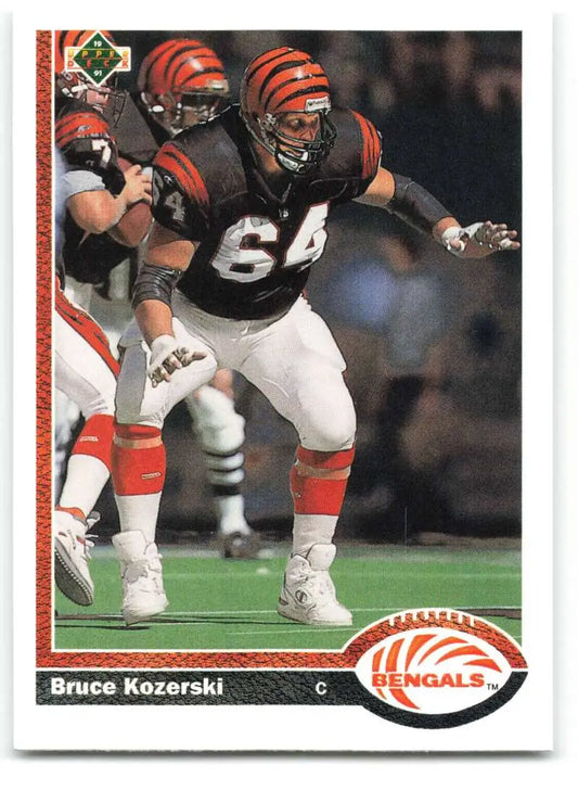1991 Upper Deck #662 Bruce Kozerski NM-MT Cincinnati Bengals Football Card - Football Card Single