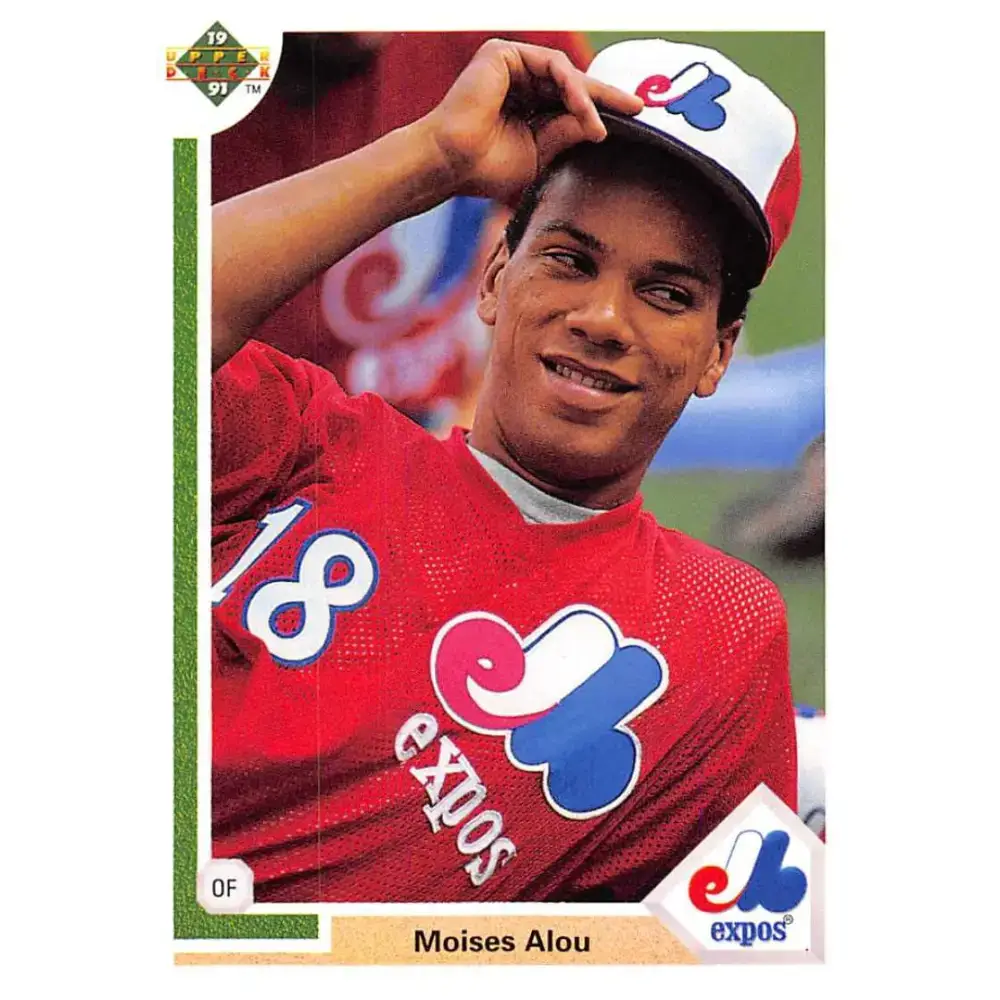 1991 Upper Deck #665 Moises Alou EX Excellent Montreal Expos Baseball Card - Baseball Card Single
