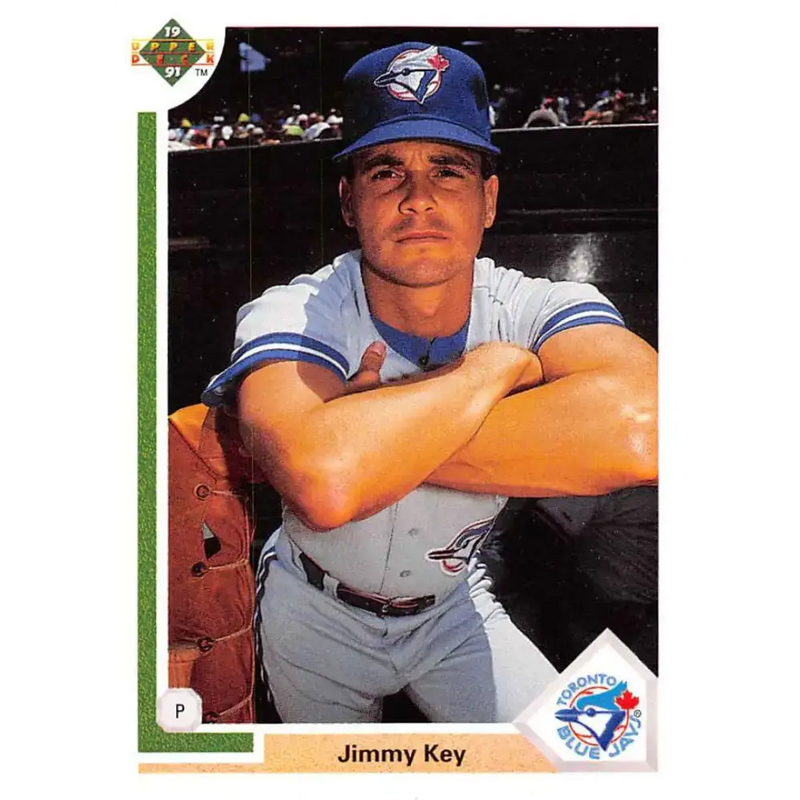 1991 Upper Deck #667 Jimmy Key EX Excellent Toronto Blue Jays Baseball Card - Baseball Card Single