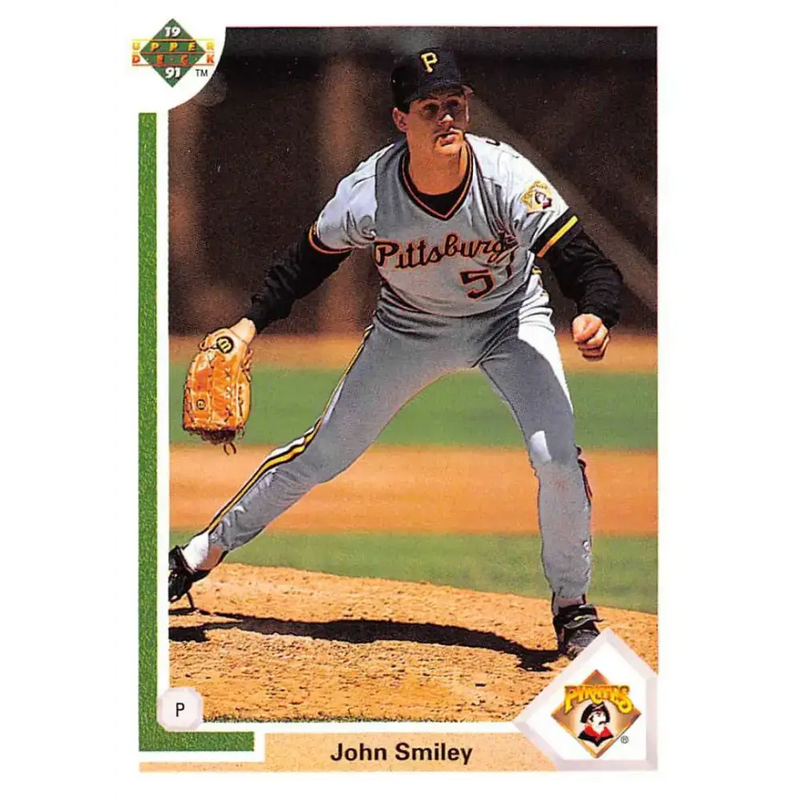 1991 Upper Deck #669 John Smiley EX Excellent Pittsburgh Pirates Baseball Card - Baseball Card Single