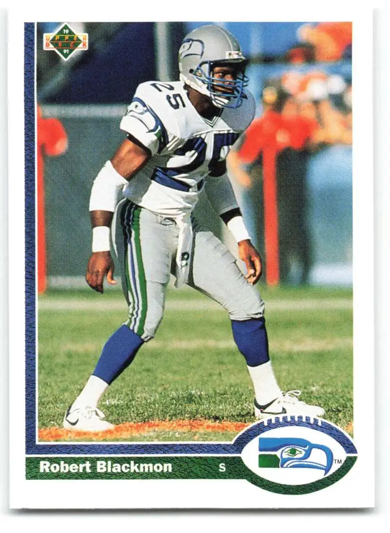 1991 Upper Deck #67 Robert Blackmon NM-MT Seattle Seahawks Football Card - Football Card Single