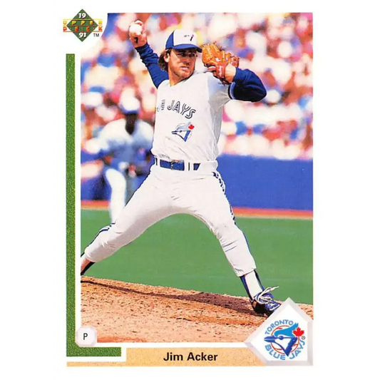 1991 Upper Deck #670 Jim Acker EX Excellent Toronto Blue Jays Baseball Card
