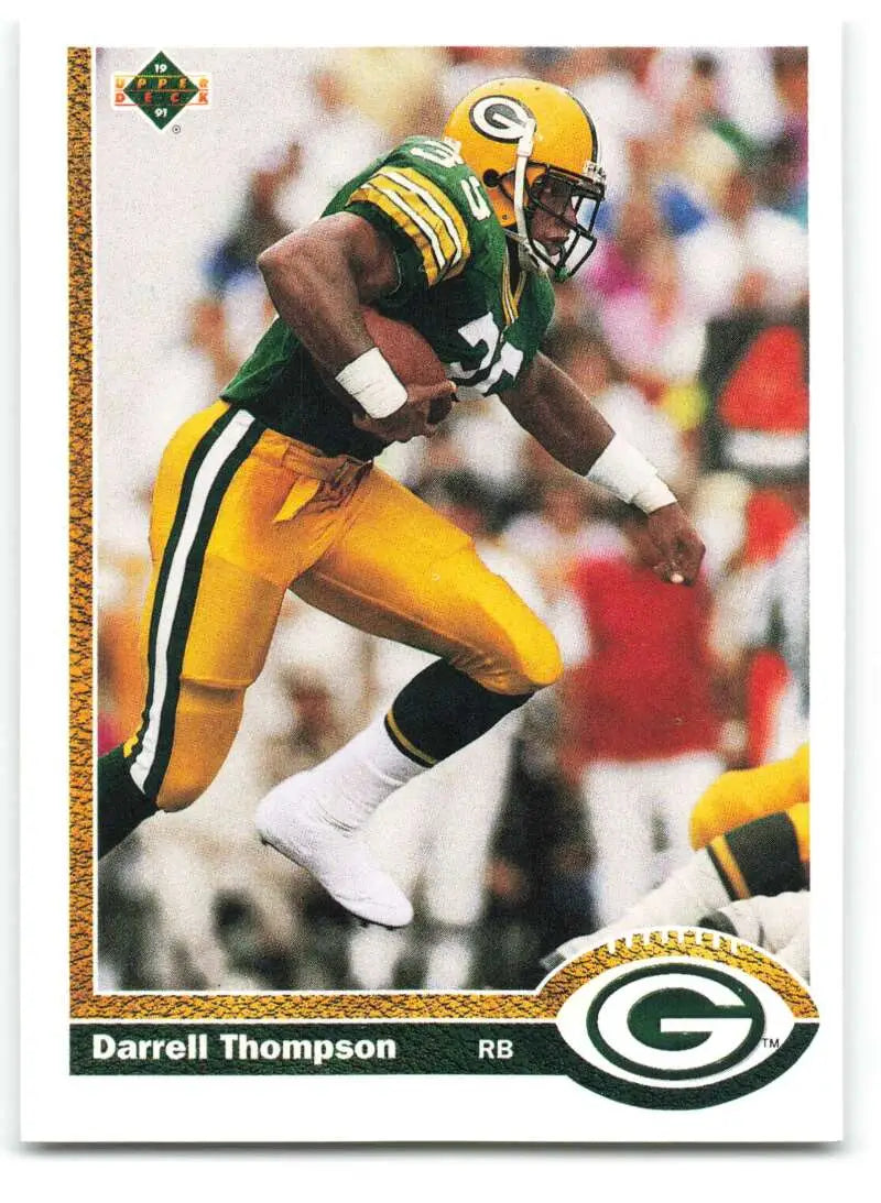 1991 Upper Deck #672 Darrell Thompson NM-MT Green Bay Packers Football Card - Football Card Single