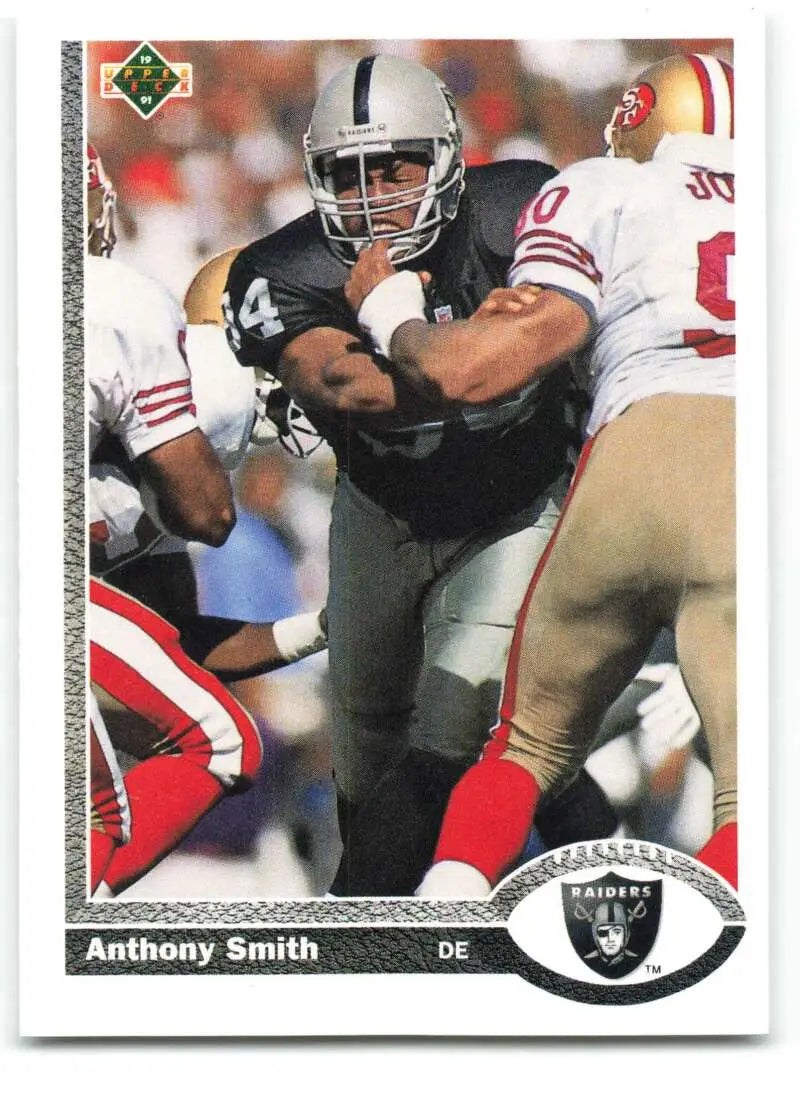 1991 Upper Deck #673 Anthony Smith NM-MT Los Angeles Raiders Football Card - Football Card Single