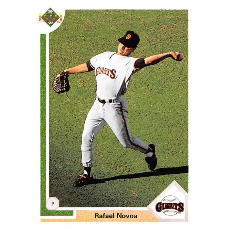 1991 Upper Deck #674 Rafael Novoa EX Excellent RC Rookie San Francisco Giants Baseball Card - Baseball Card Single