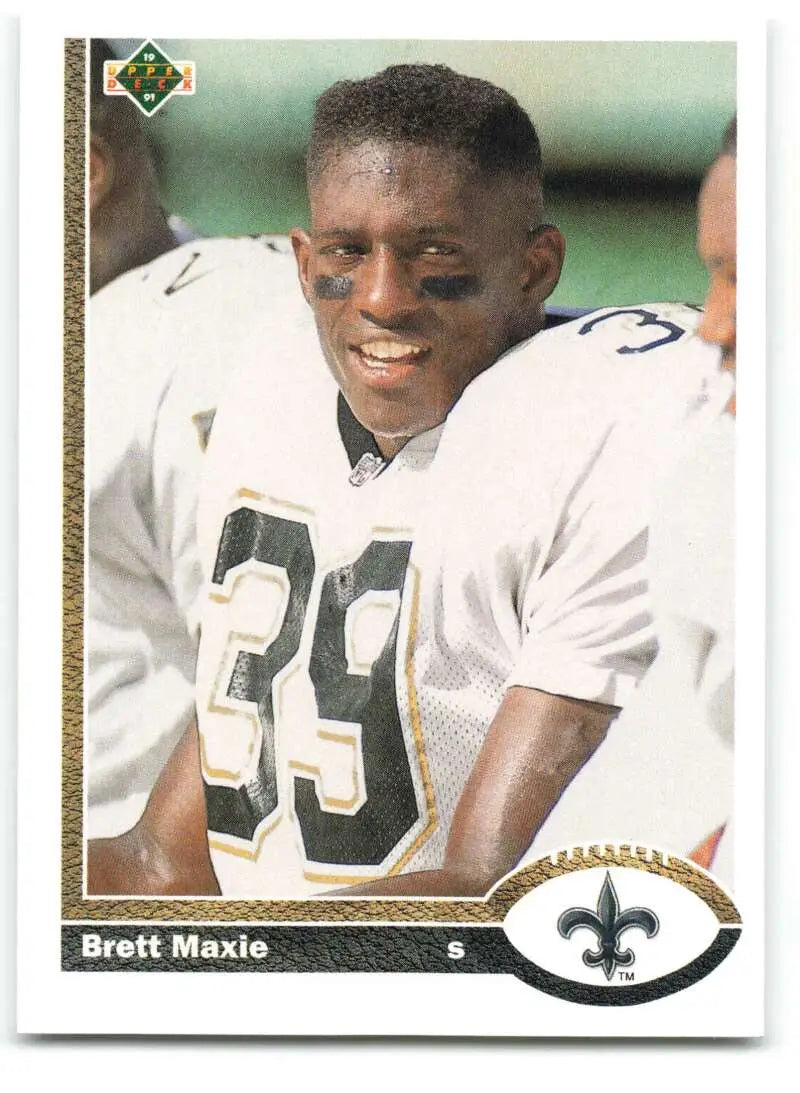 1991 Upper Deck #675 Brett Maxie NM-MT New Orleans Saints Football Card - Football Card Single