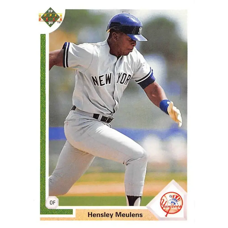 1991 Upper Deck #675 Hensley Meulens EX Excellent New York Yankees Baseball Card - Baseball Card Single