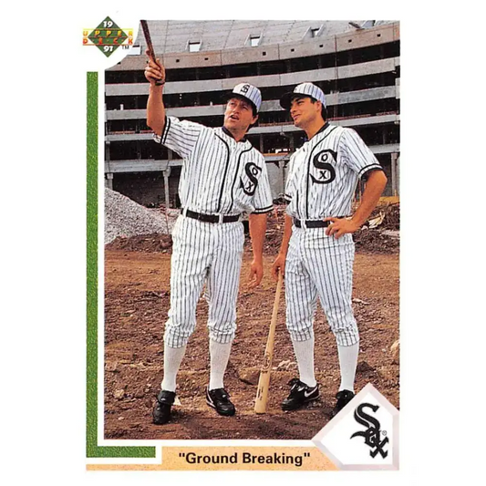 1991 Upper Deck #677 Carlton Fisk/Robin Ventura EX Excellent Chicago White Sox Baseball Card - Baseball Card Single