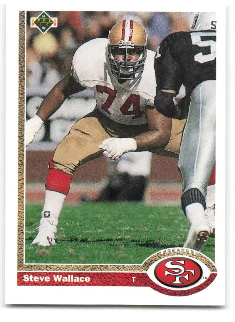 1991 Upper Deck #677 Steve Wallace NM-MT San Francisco 49ers Football Card - Football Card Single