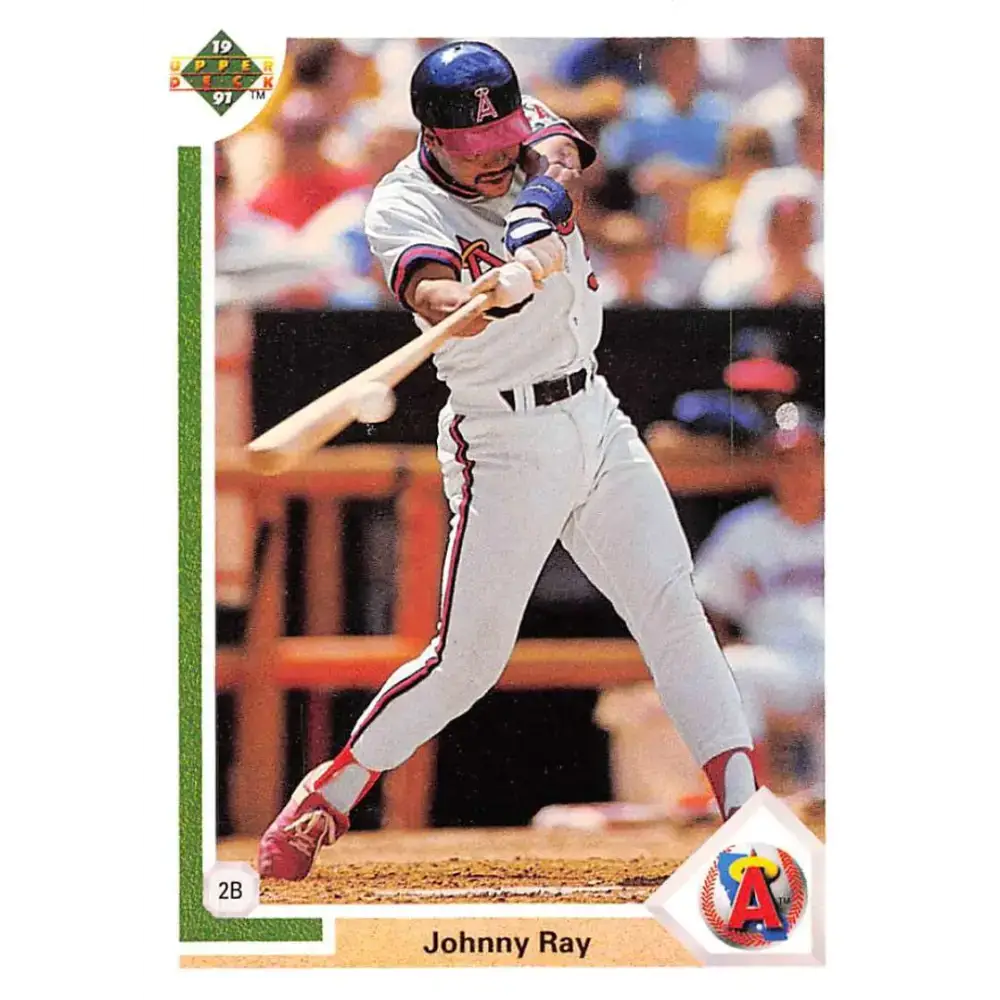 1991 Upper Deck #678 Johnny Ray EX Excellent California Angels Baseball Card - Baseball Card Single