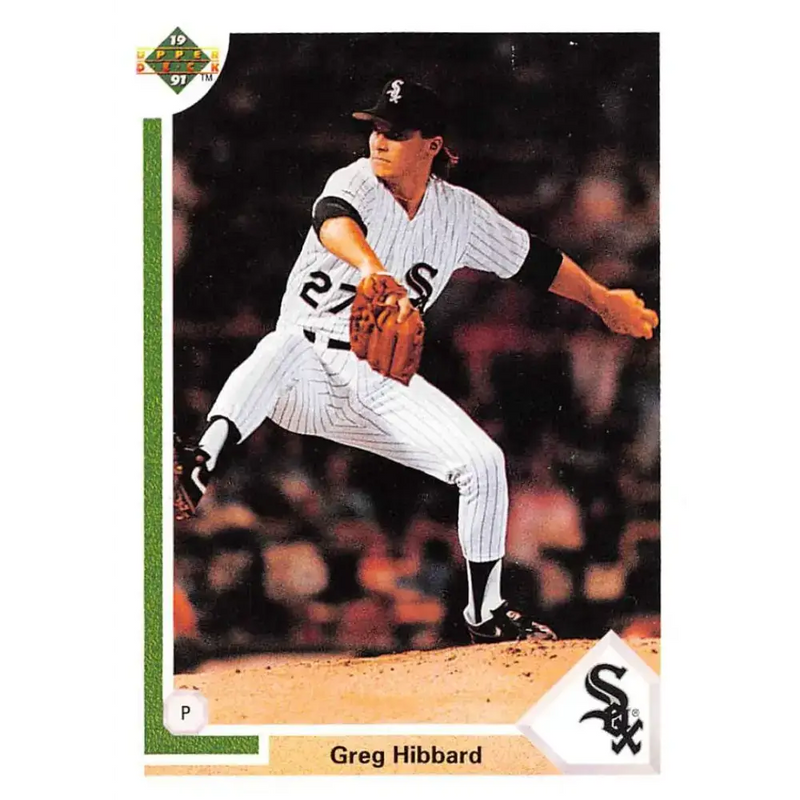 1991 Upper Deck #679 Greg Hibbard EX Excellent Chicago White Sox Baseball Card - Baseball Card Single