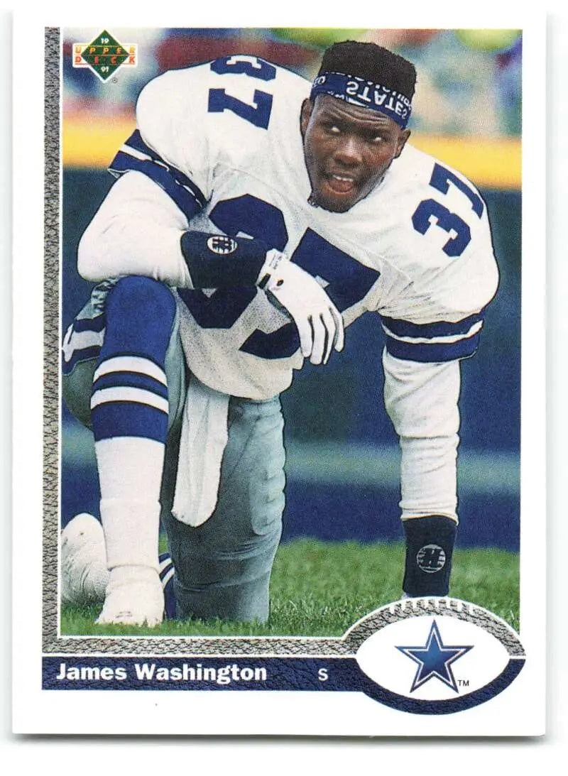 1991 Upper Deck #679 James Washington NM-MT RC Rookie Dallas Cowboys Football Card - Football Card Single