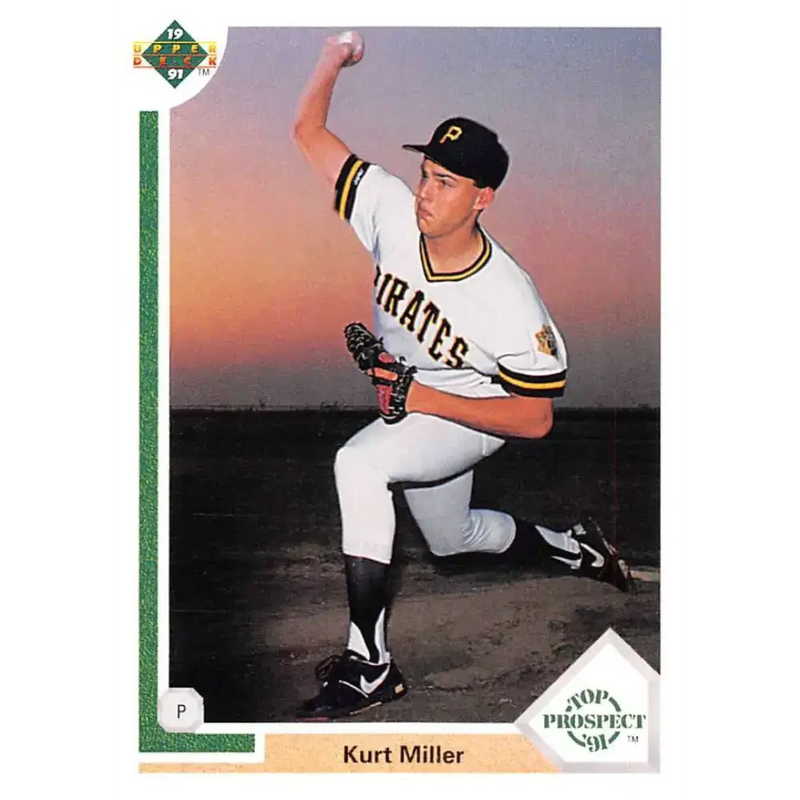 1991 Upper Deck #68 Kurt Miller EX Excellent RC Rookie Pittsburgh Pirates Baseball Card - Baseball Card Single