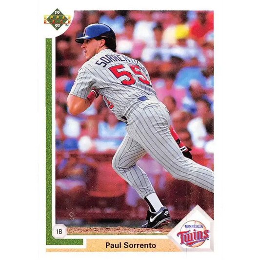 1991 Upper Deck #680 Paul Sorrento EX Excellent Minnesota Twins Baseball Card