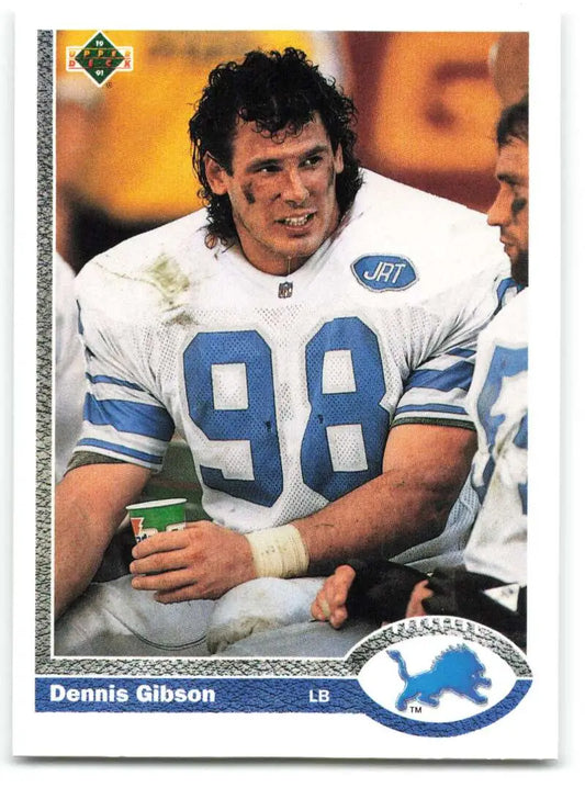 1991 Upper Deck #681 Dennis Gibson NM-MT Detroit Lions Football Card