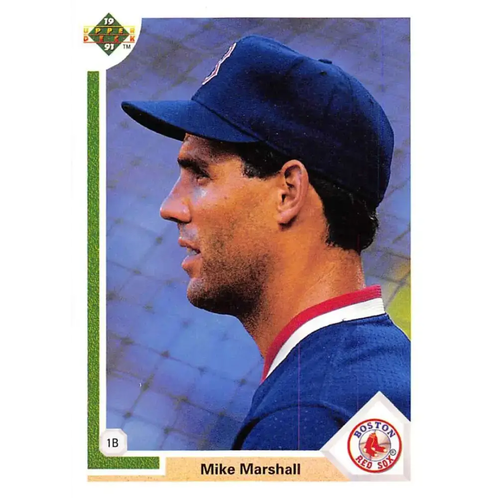 1991 Upper Deck #681 Mike Marshall EX Excellent Boston Red Sox Baseball Card - Baseball Card Single