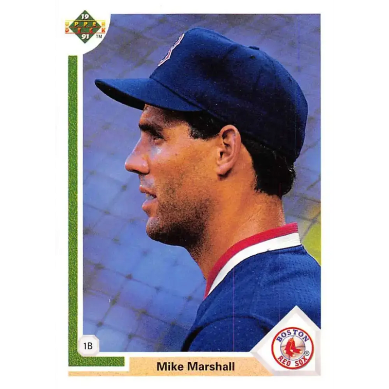1991 Upper Deck #681 Mike Marshall NM-MT Boston Red Sox Baseball Card - Baseball Card Single