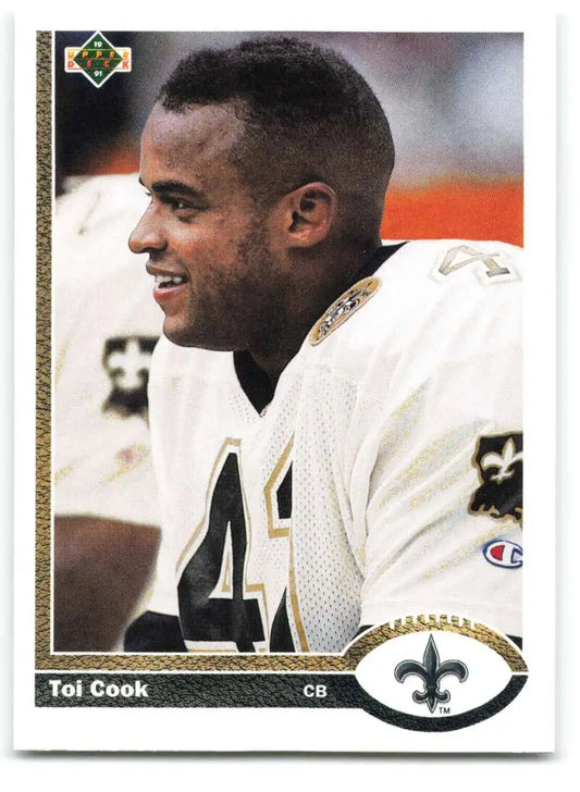 1991 Upper Deck #682 Toi Cook NM-MT RC Rookie New Orleans Saints Football Card - Football Card Single