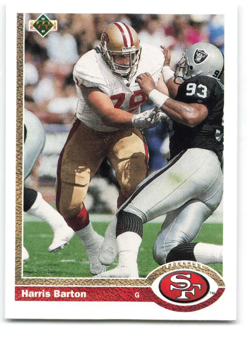 1991 Upper Deck #686 Harris Barton NM-MT San Francisco 49ers Football Card - Football Card Single