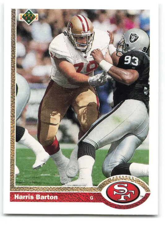 1991 Upper Deck #686 Harris Barton NM-MT San Francisco 49ers Football Card - Football Card Single