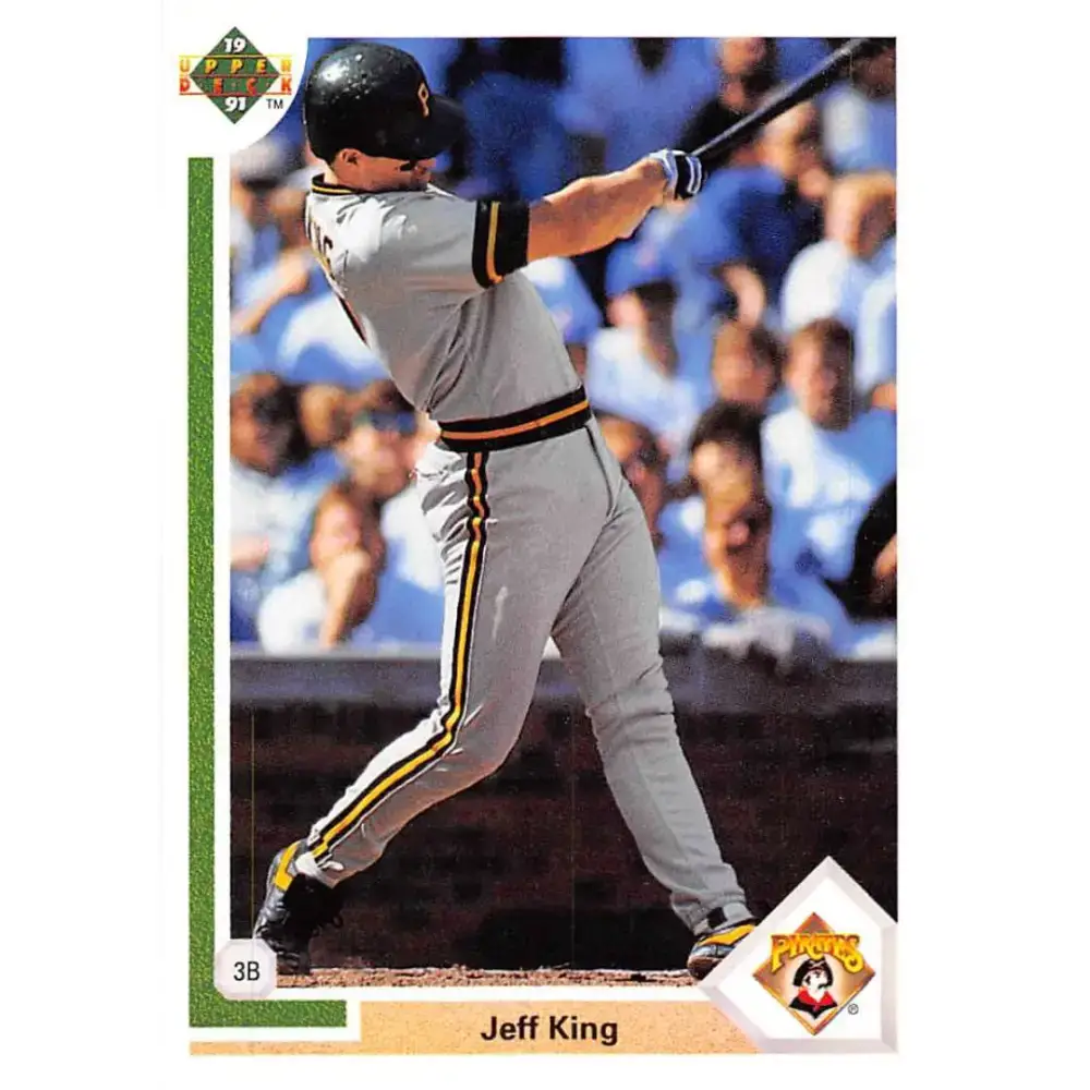 1991 Upper Deck #687 Jeff King EX Excellent Pittsburgh Pirates Baseball Card - Baseball Card Single