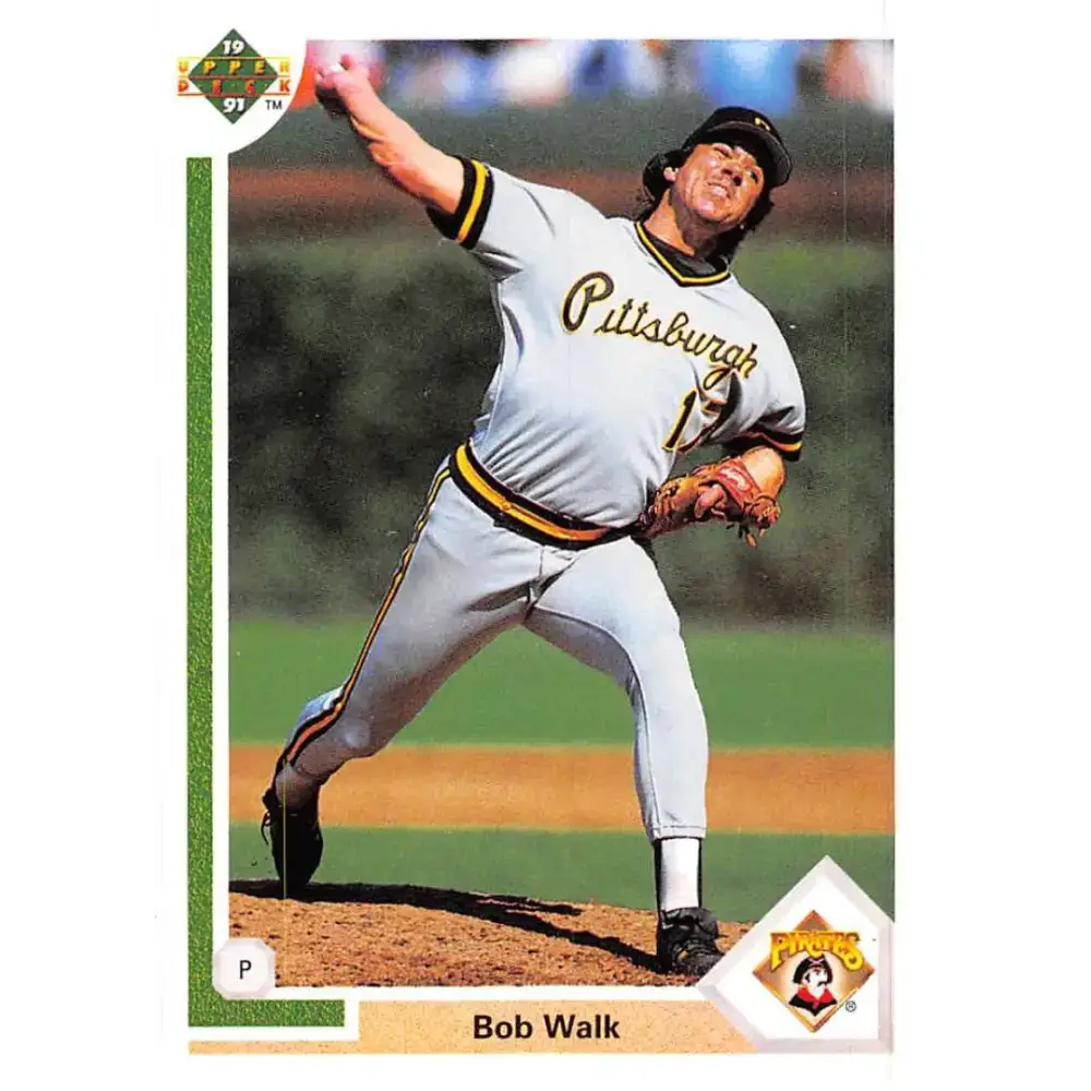 1991 Upper Deck #689 Bob Walk EX Excellent Pittsburgh Pirates Baseball Card - Baseball Card Single