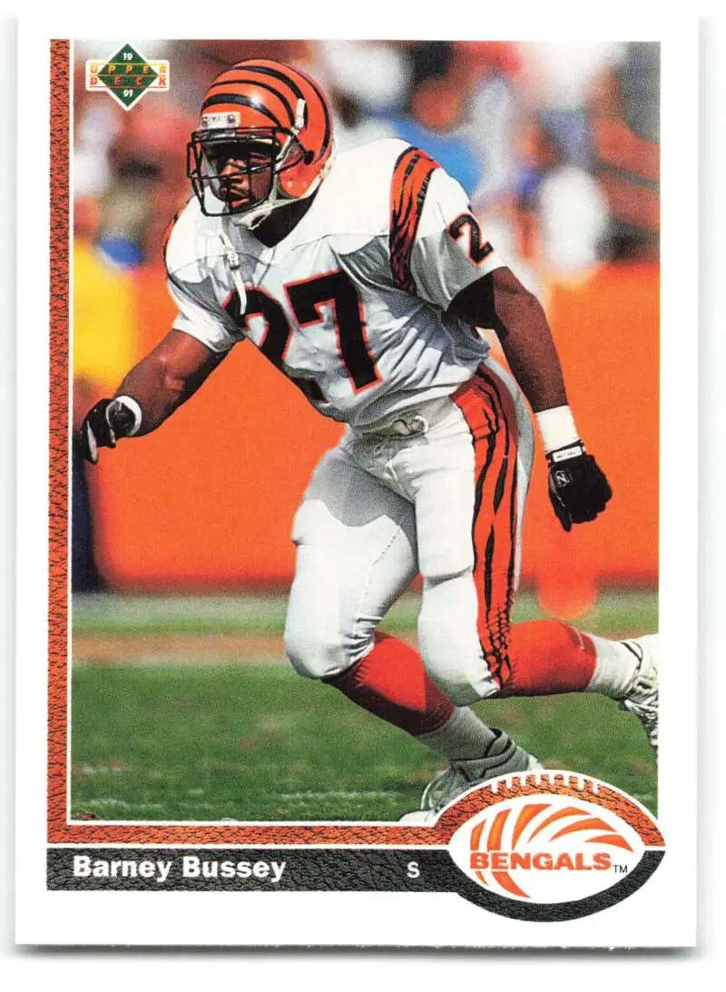 1991 Upper Deck #69 Barney Bussey NM-MT RC Rookie Cincinnati Bengals Football Card - Football Card Single