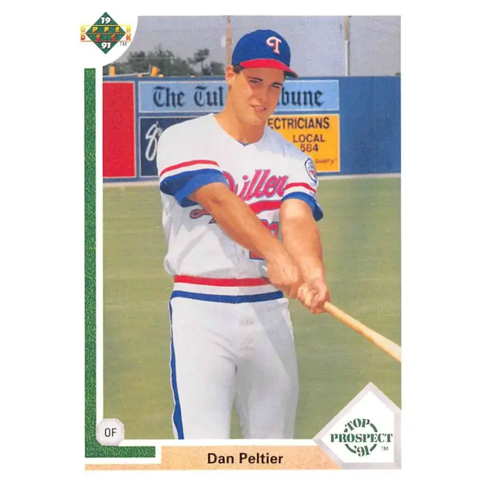 1991 Upper Deck #69 Dan Peltier EX Excellent RC Rookie Texas Rangers Baseball Card - Baseball Card Single