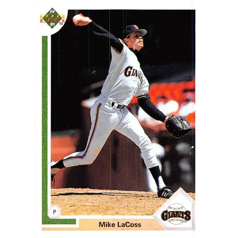 1991 Upper Deck #691 Mike LaCoss EX Excellent San Francisco Giants Baseball Card - Baseball Card Single