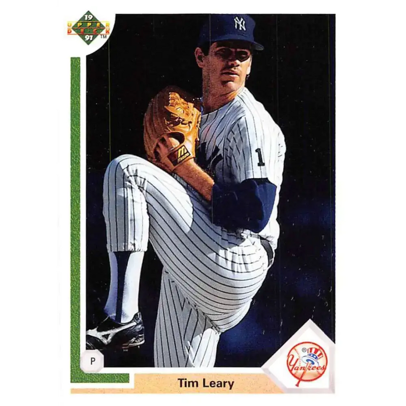 1991 Upper Deck #693 Tim Leary EX Excellent New York Yankees Baseball Card - Baseball Card Single