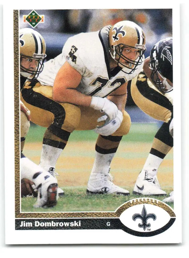 1991 Upper Deck #694 Jim Dombrowski NM-MT New Orleans Saints Football Card - Football Card Single