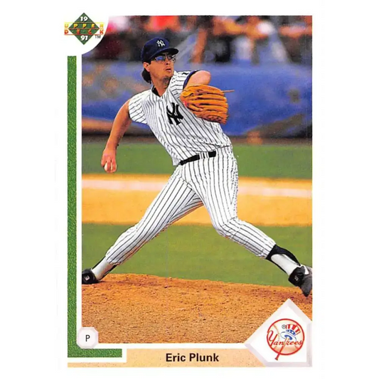 1991 Upper Deck #695 Eric Plunk NM-MT New York Yankees Baseball Card - Baseball Card Single