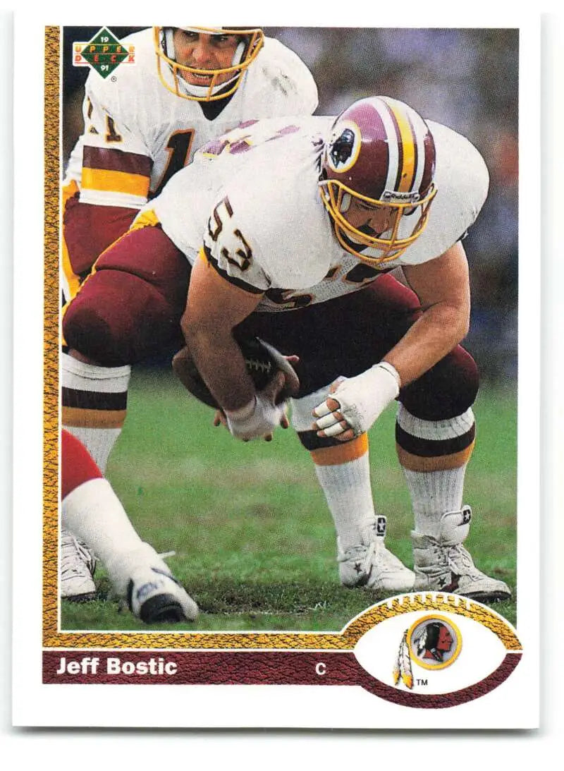 1991 Upper Deck #695 Jeff Bostic NM-MT Washington Redskins Football Card